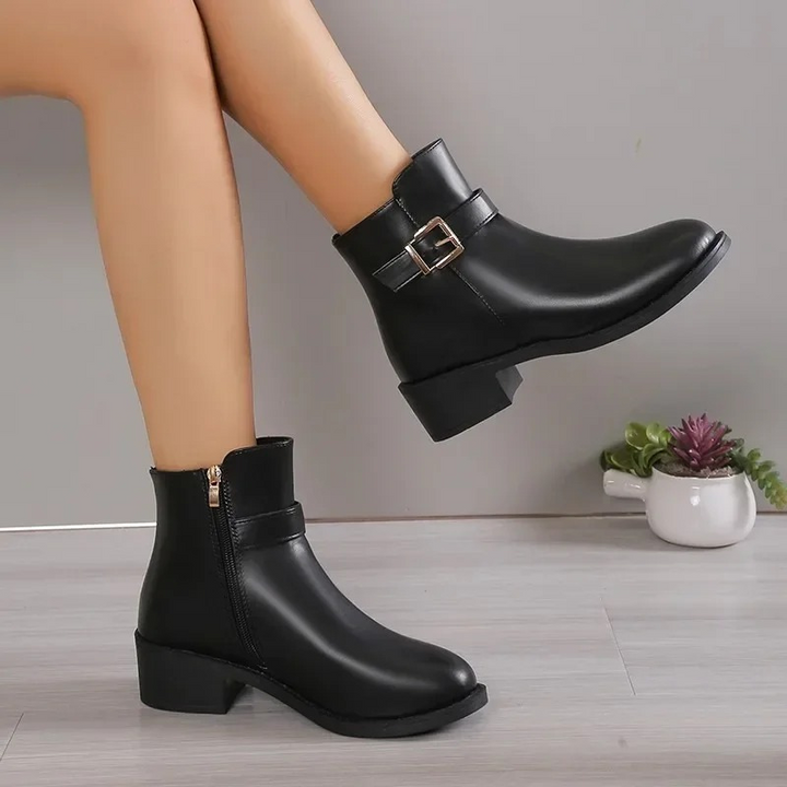 Levoire | Bottes Pour Femmes Avec Semelle Épaisse Et Fermeture Éclair Pour Un Look Élégant