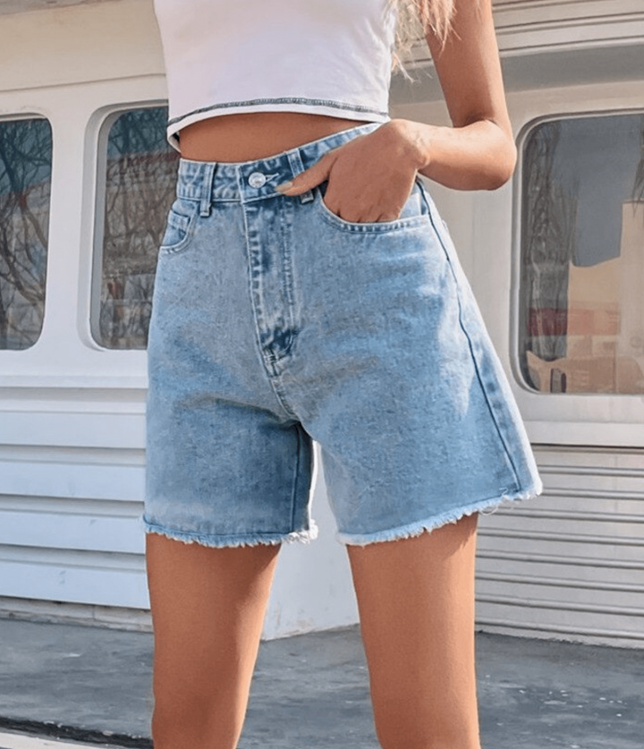 Levoire | Shorts En Denim Luxueux Avec Fins Effilés
