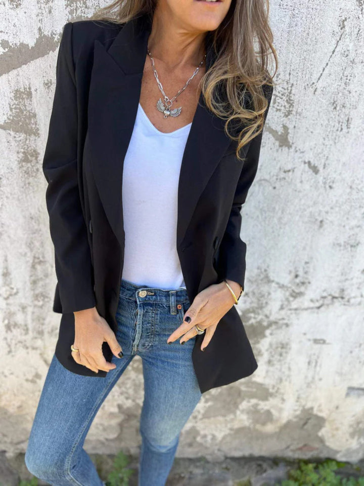 Levoire | Blazer À Col Classique À Manches Longues En Taille Entière