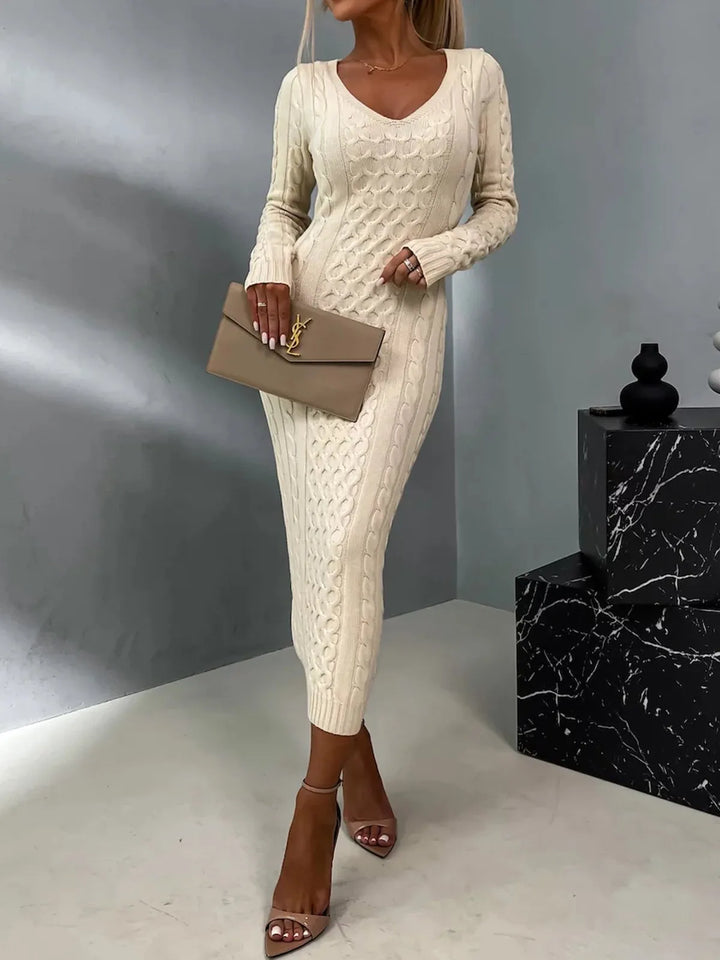 Levoire | Robe En Sweat Stylish Avec Décor De Dos Long