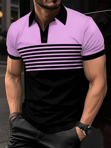 Levoire | T-Shirt De Golf Avec Impression Rayée