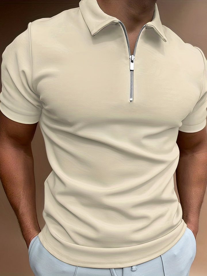 Levoire | Chemise D'Été Décontractée Avec Fermeture Éclair Khaki