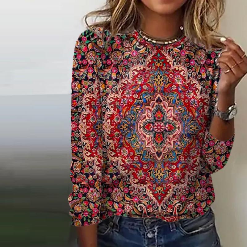 Levoire | T-Shirt Ethnique Fleuri Multicolore