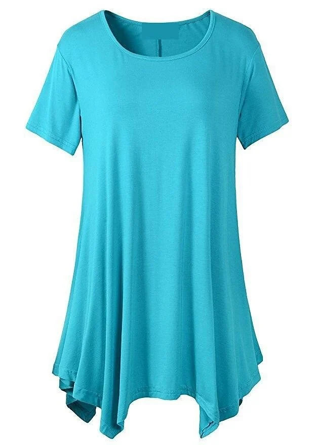 Levoire | T-Shirt D'Été À Coupe Décontractée Avec Manches Courtes Bleu ciel