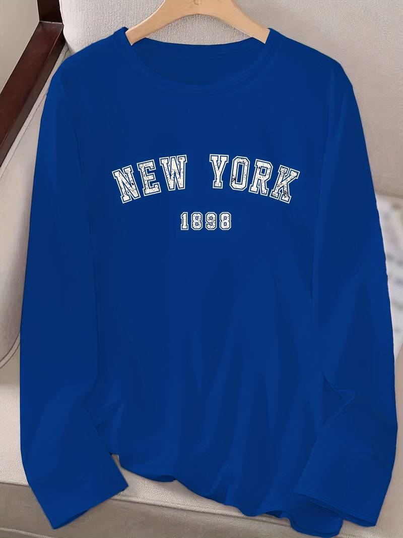Levoire | T-Shirt À Col Rond Avec Impression New York