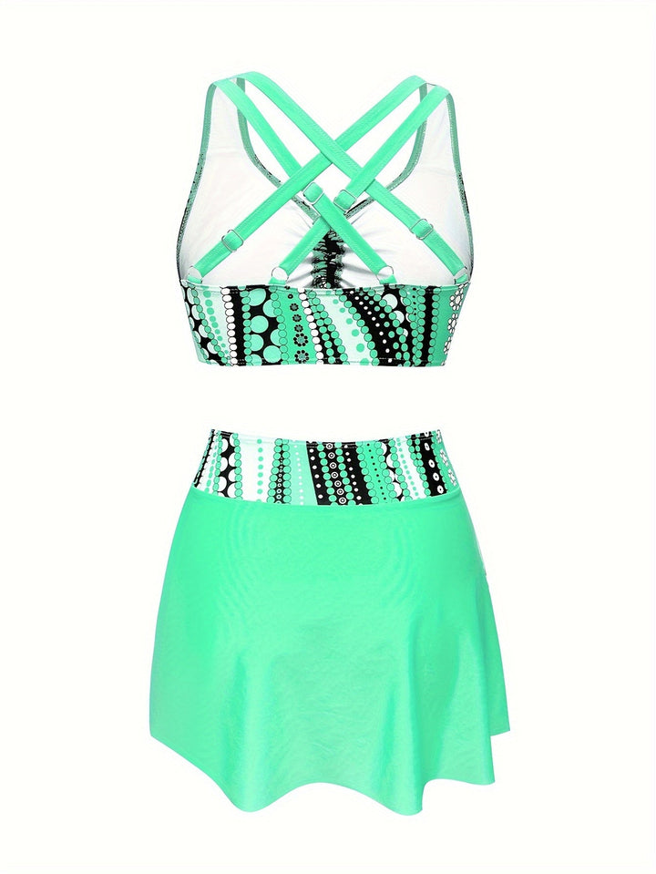 Levoire | Maillot De Bain Ensemble Avec Jupe Froncée Pour Femmes