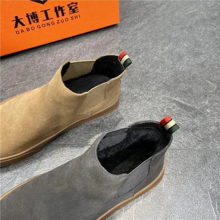 Levoire | Bottes Chelsea Hommes en velours – Style élégant et décontracté