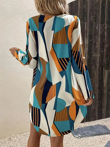 Levoire | Robe À Manches Longues À Blocs De Couleur
