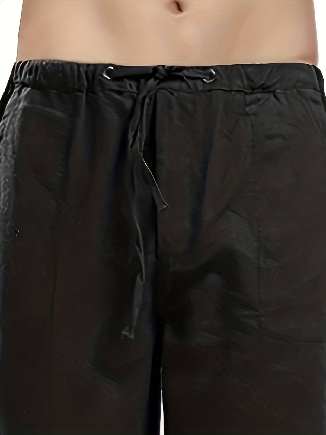 Levoire | Pantalons Pour Hommes En Mélange De Coton Et De Lin Avec Une Taille Élastique Décontractée