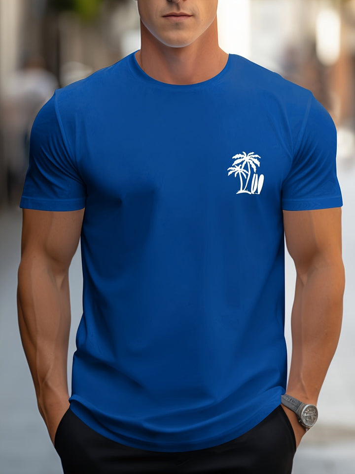 Levoire | Rennon Été T-Shirt Avec Motif De Palmier En Bois De Coco En Vert Menthe