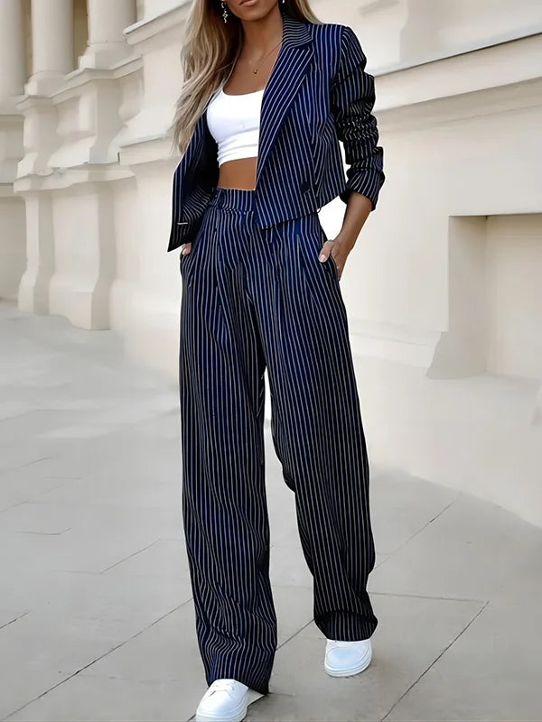Levoire | Setti Avec Manches, Blazer Et Manteau Bleu