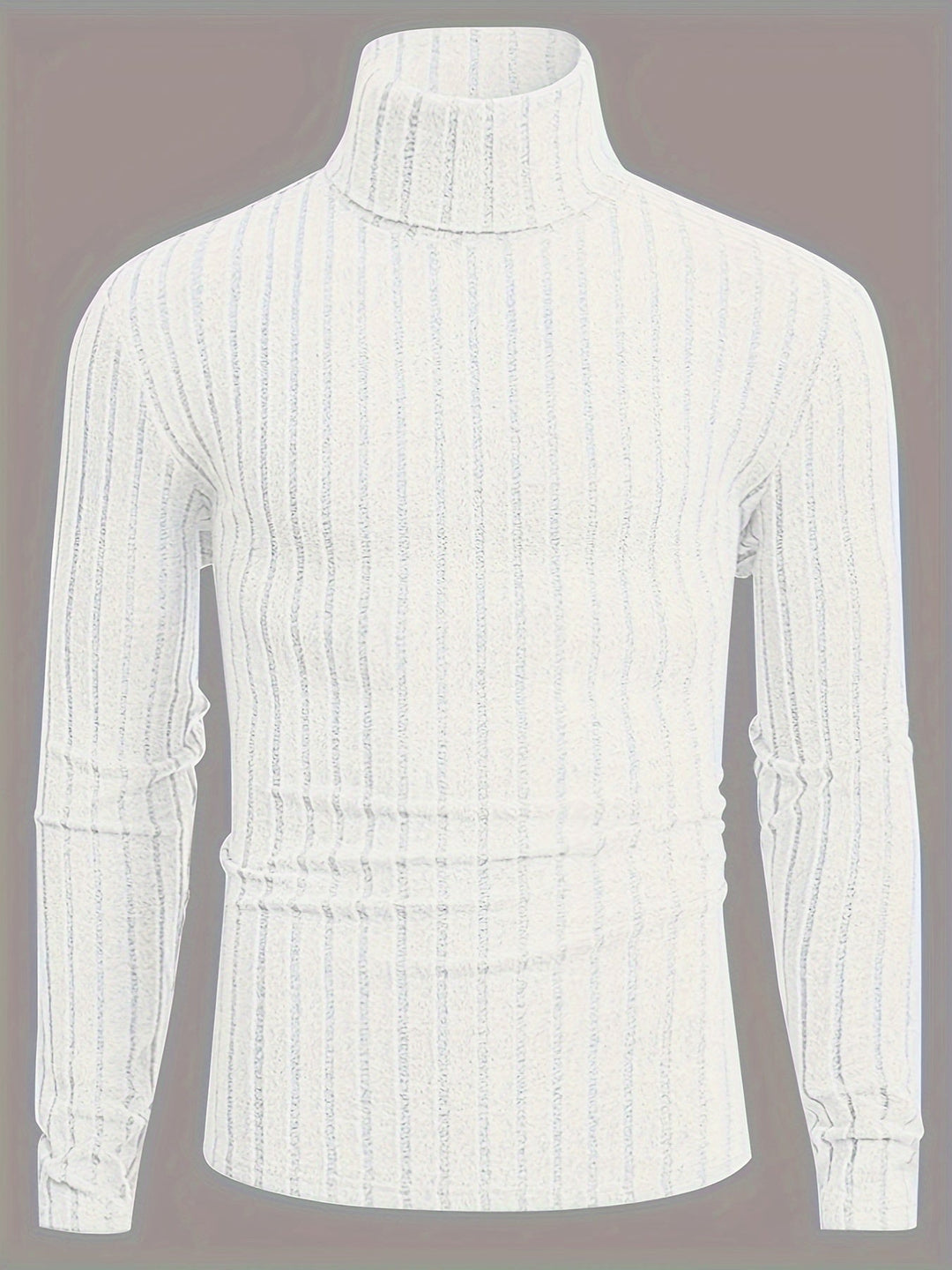 Levoire | Pull En Tricot Rayé Avec Col Pour Hommes Blanc