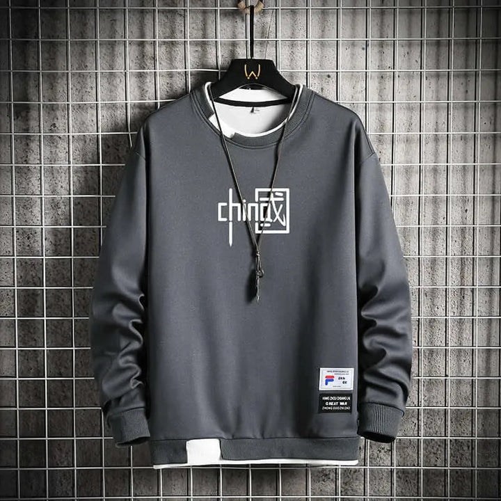 Levoire | Pull décontracté pour hommes Gris