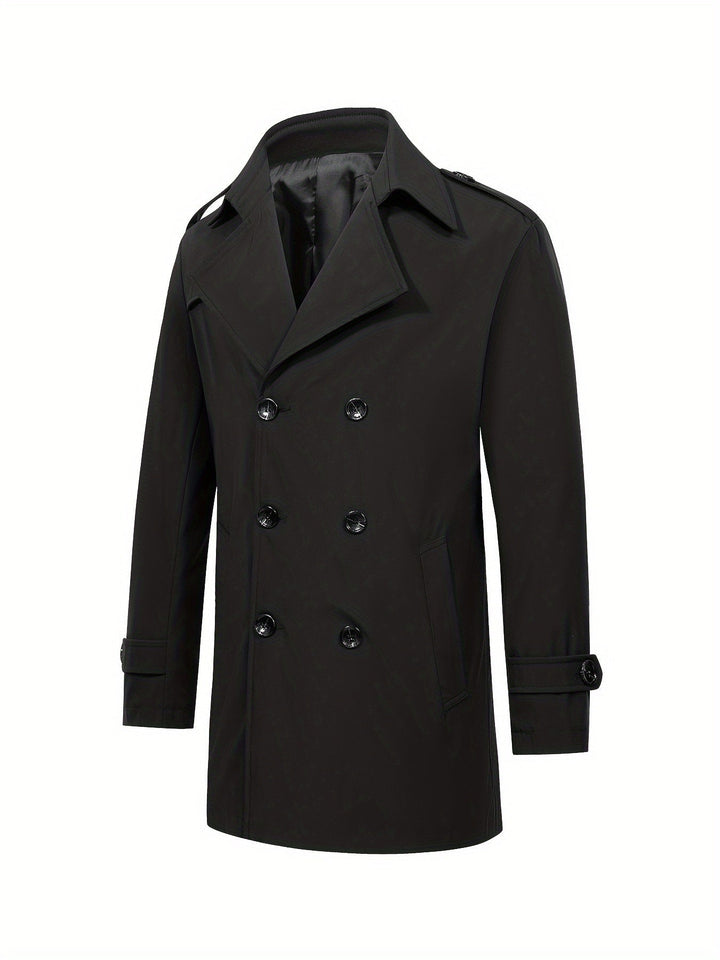 Levoire | Trench-Coat Pour Hommes À Double Rangée Dans Une Couleur