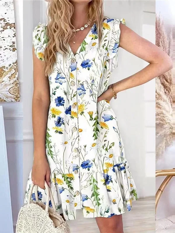 Levoire | Robe Décontractée Imprimée Pour Femmes 2XL