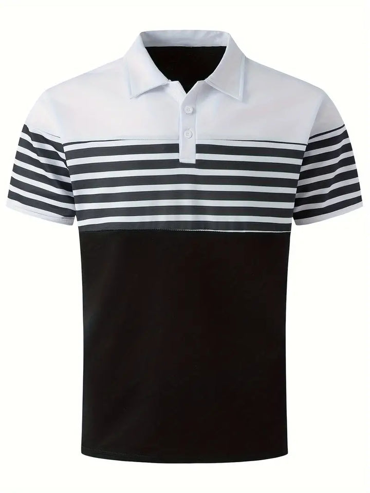 Levoire | Chemise Décontractée Rayée Manches Courtes