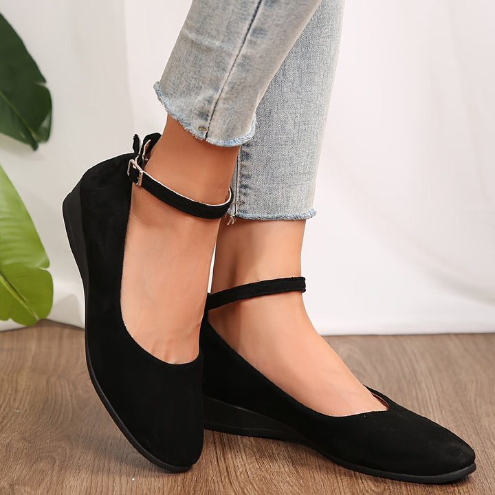 Levoire | Ballerines En Flanelle Simples Avec Des Boucles
