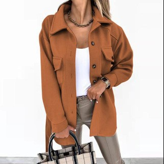 Levoire | Veste Élégante Avec Boutons Et Poches Khaki