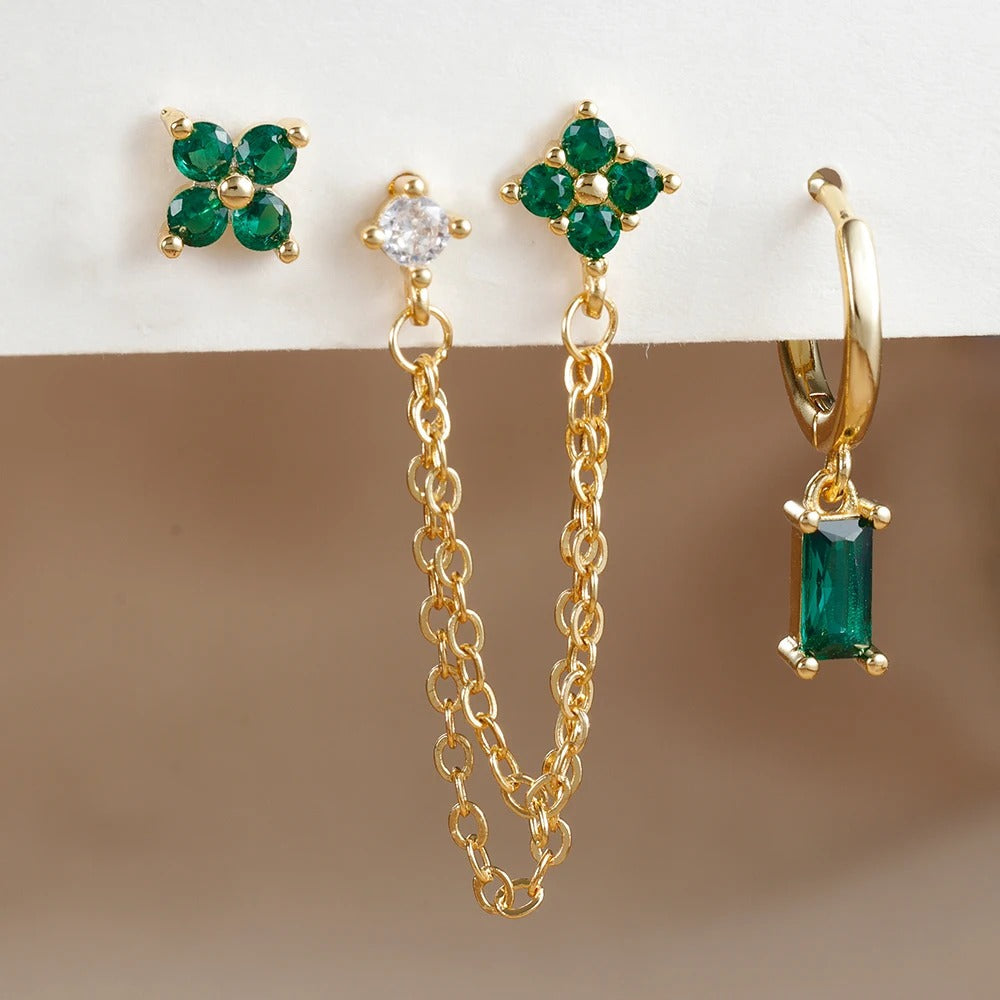 Levoire | Marque De Pierres De Horoscope Ensemble De Bijoux En Pierre De Naissance Vert 20 mm