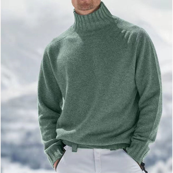Levoire | Chaud Pull Longue Manche Haut Col Vert