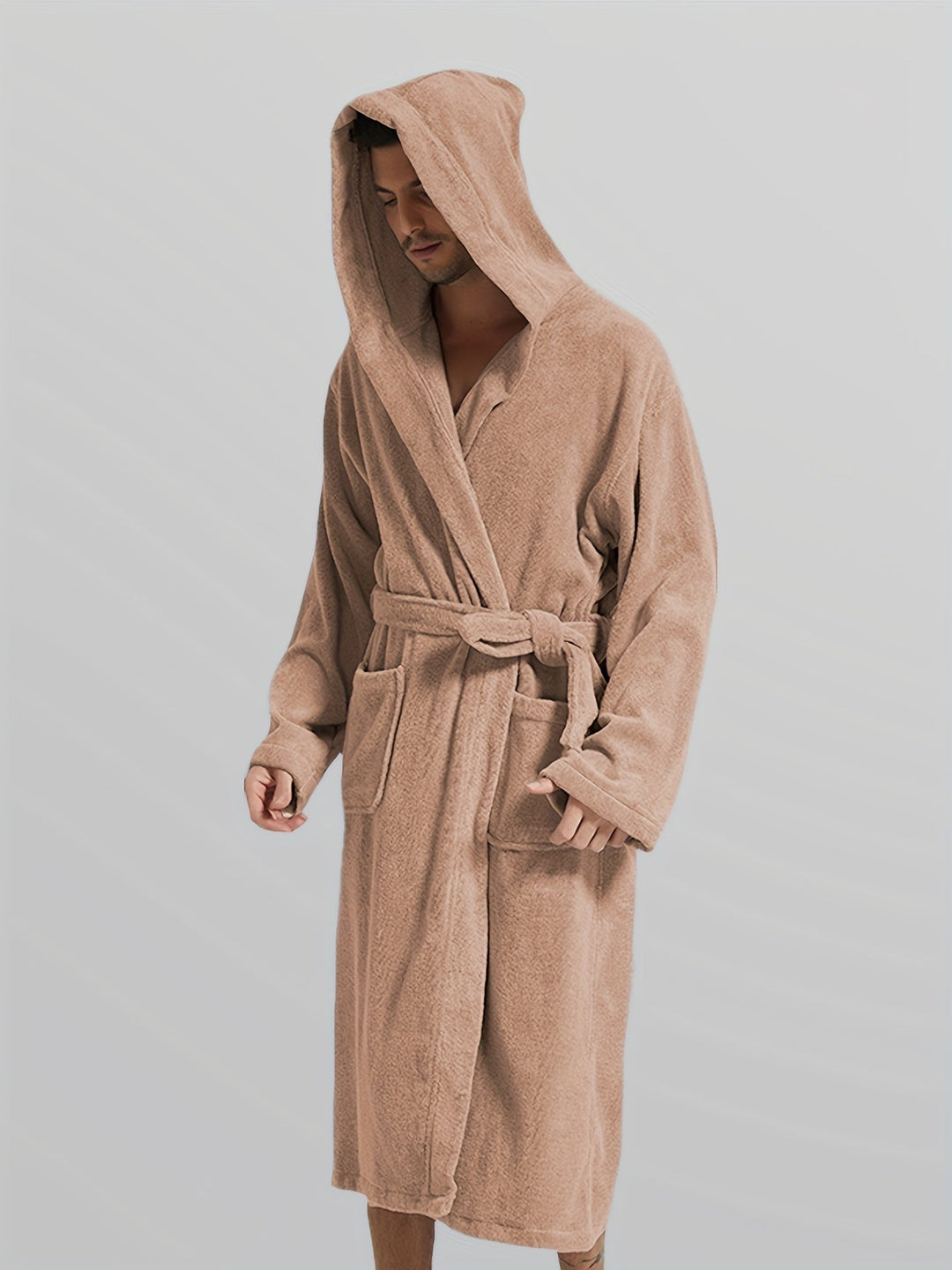 Levoire | Chaud Et Confortable Pyjama Et Robe De Chambre Pour Hommes Hellesruskea-1