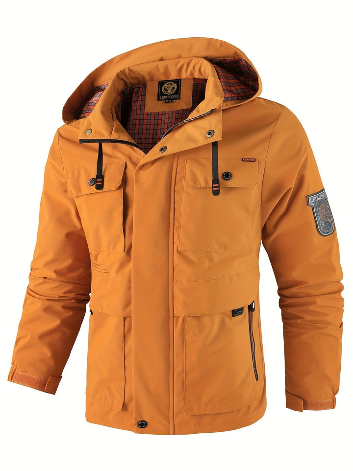 Levoire | Veste D'Été Élégante Pour Hommes Avec Capuche Amovible Kurkkuma