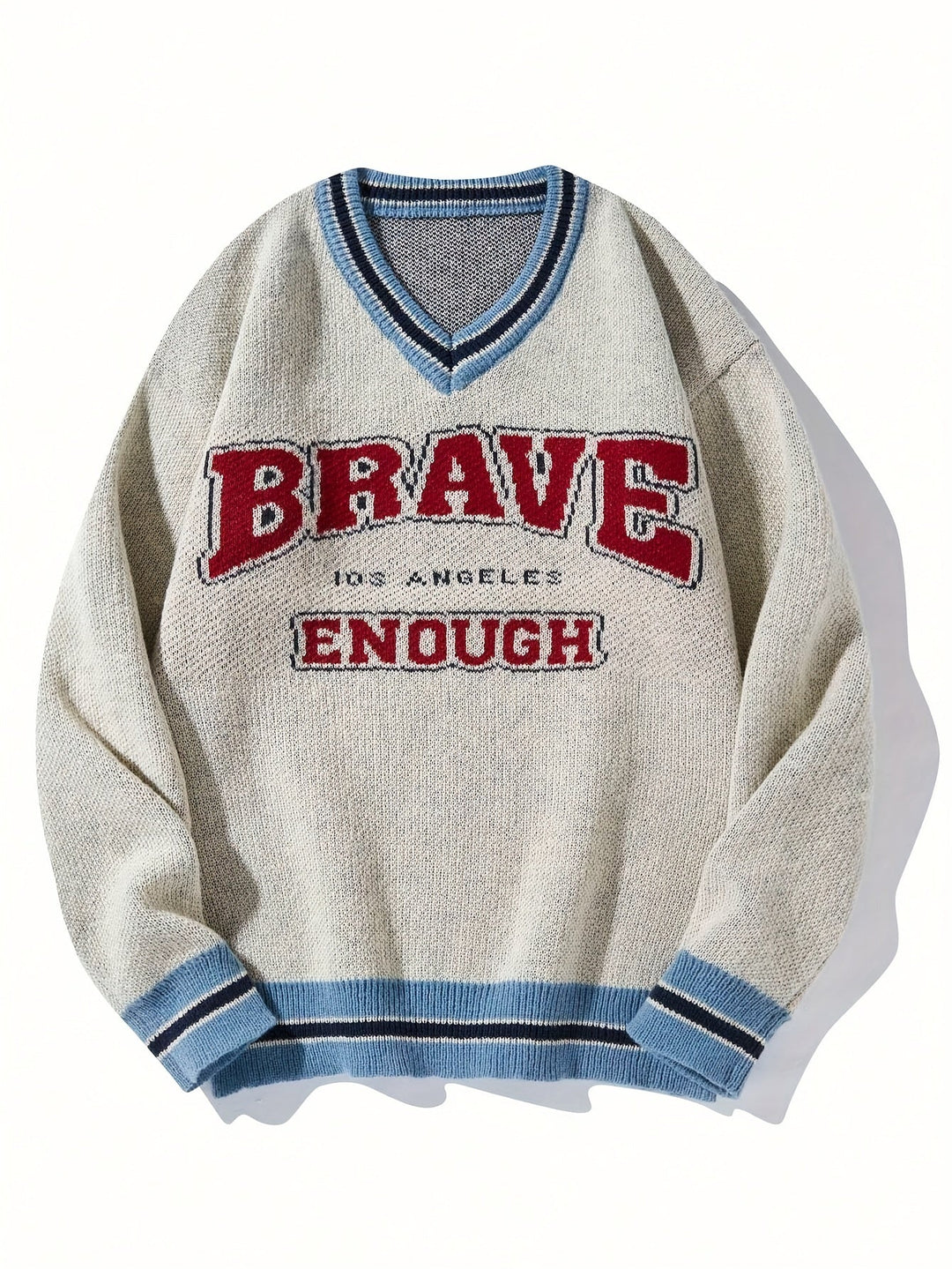 Levoire | Pull Rento V-Col Montant "Brave" Avec Impression produit laitier