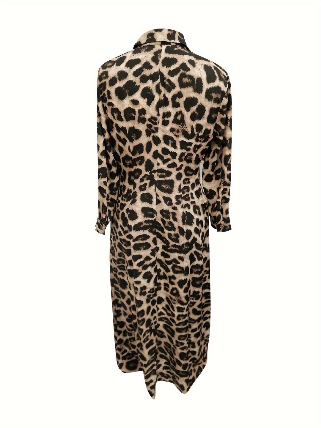 Levoire | Robe Maxi Avec Imprimé Léopard Et Boutons