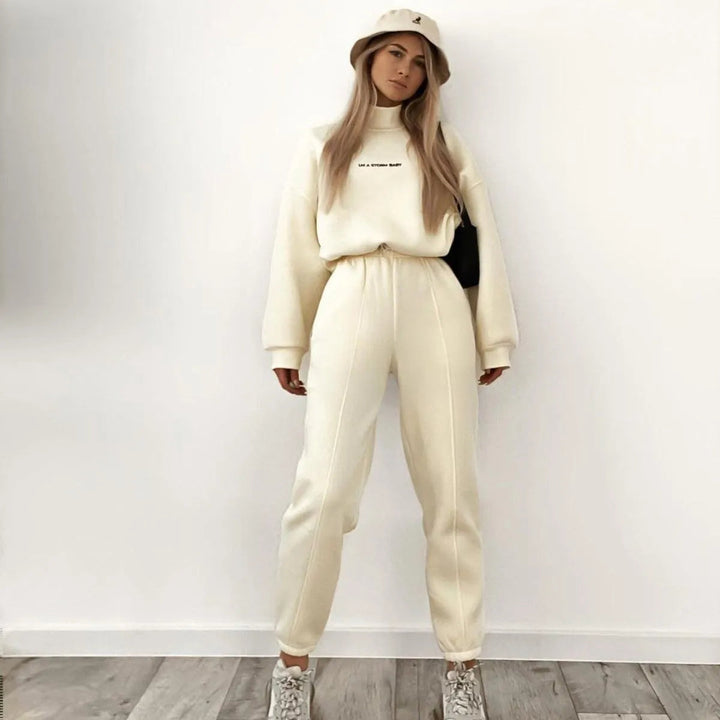 Levoire | Deux pièces t-shirt imprimé parfait pour femmes Beige