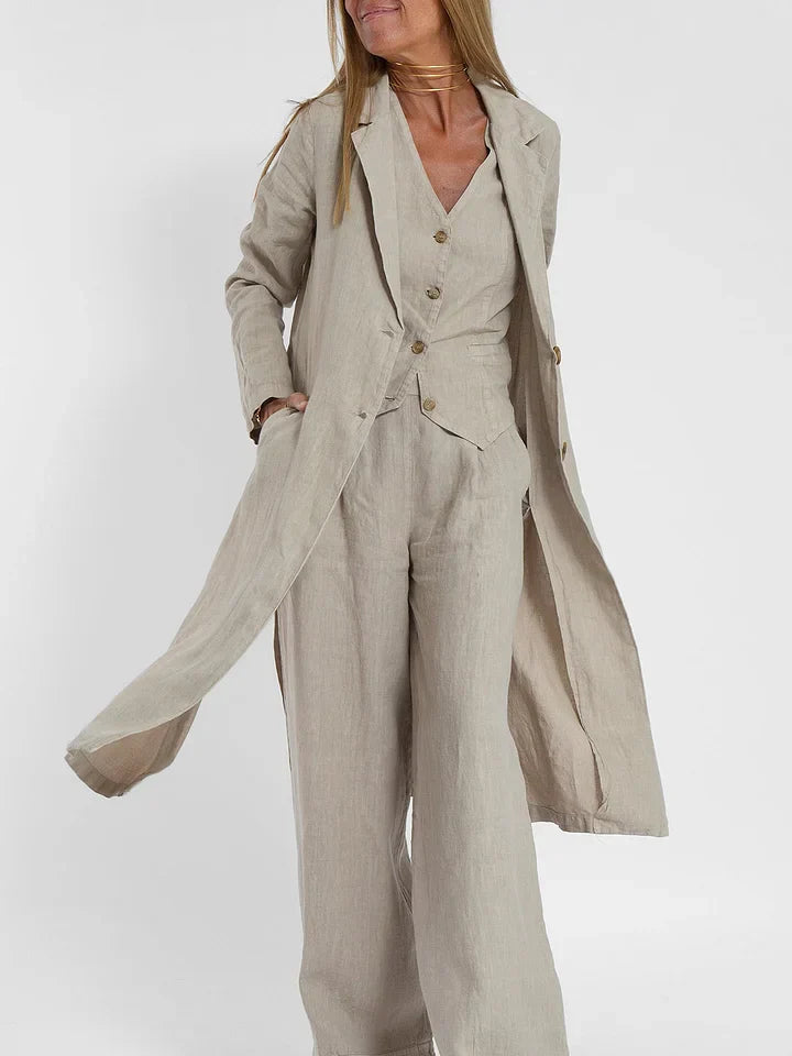 Levoire | Veste Et Pantalon En Lin Pour Femmes