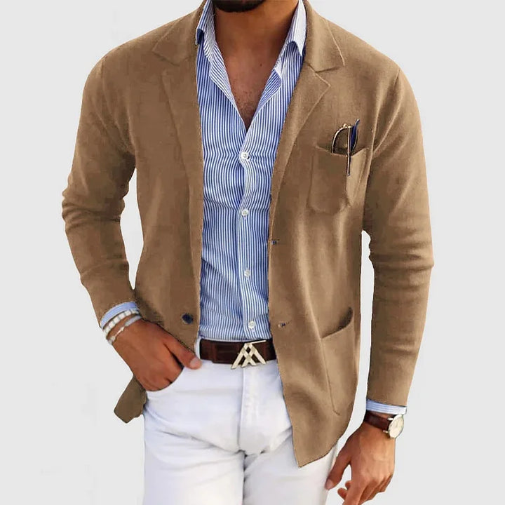 Levoire | Blazer Élégant Pour Hommes Avec Des Détails Décontractés beige