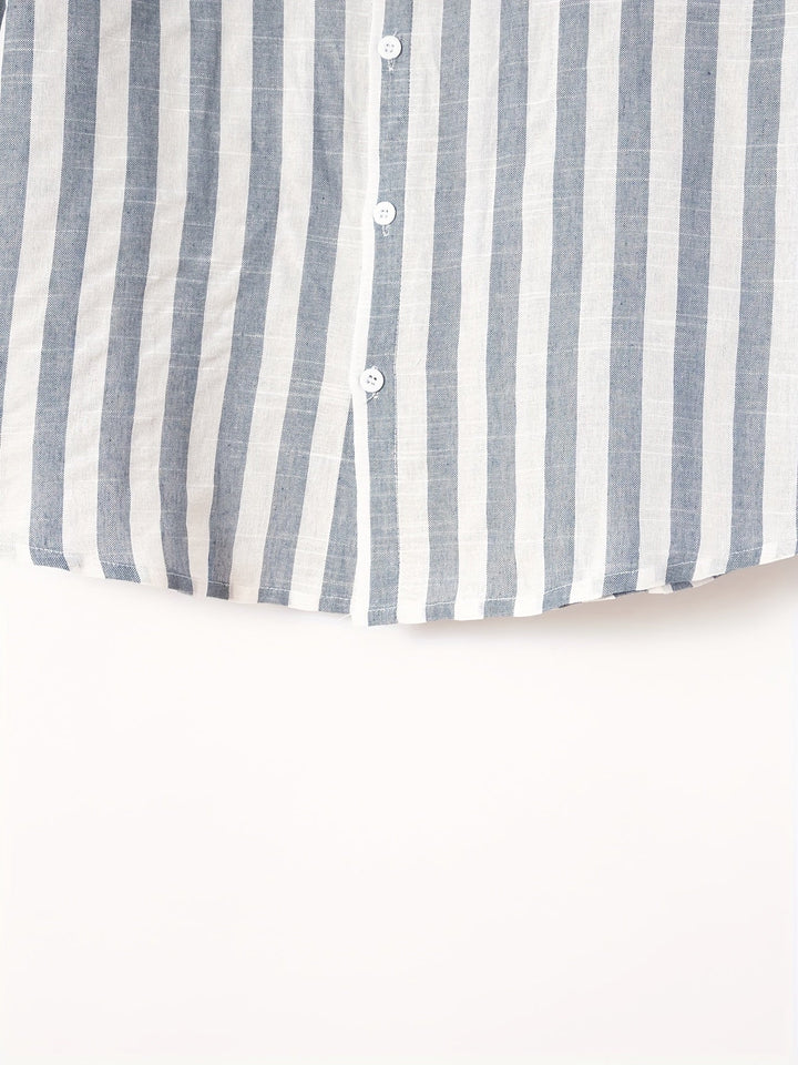 Levoire | Chemise Homme Rayée Avec Revers