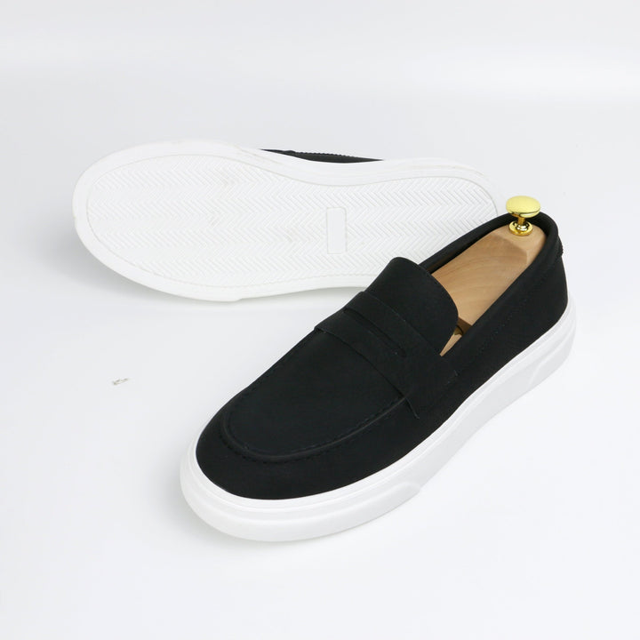Levoire | Mocassin Décontracté Pour Homme Avec Dessus En Pu Noir