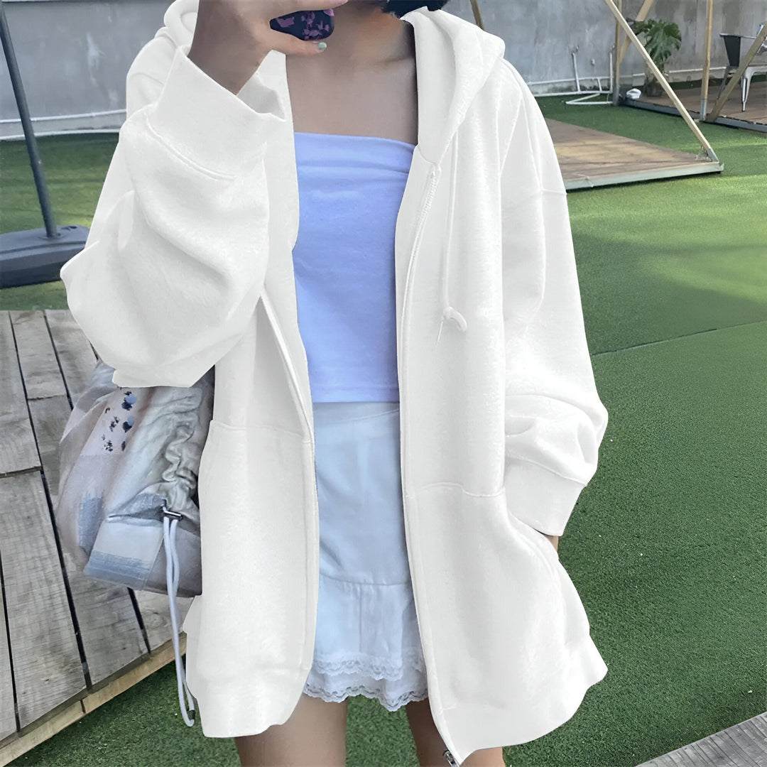 Levoire | Pull À Capuche Surdimensionné Confortable Avec Une Coupe Stylée Blanc