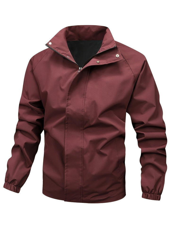 Levoire | Veste Homme Noire Avec Col Montant