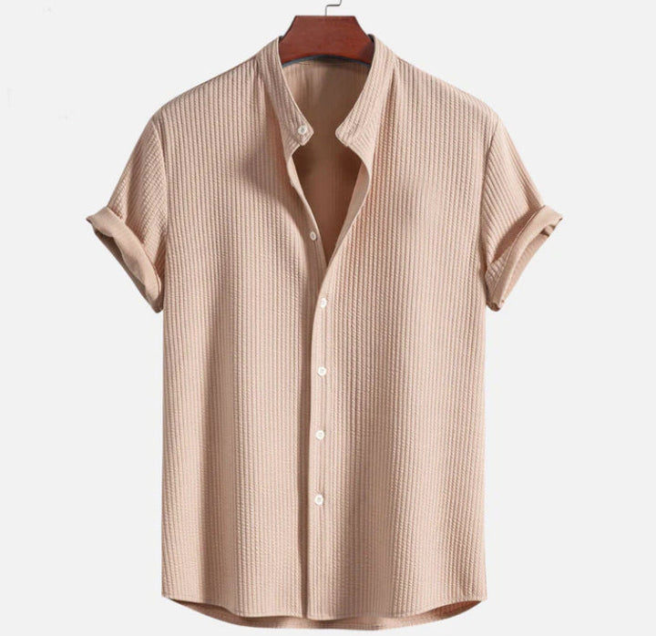 Levoire | Haut Col Montant T-Shirt À Côtes, Coupe Musclée Hellebraun