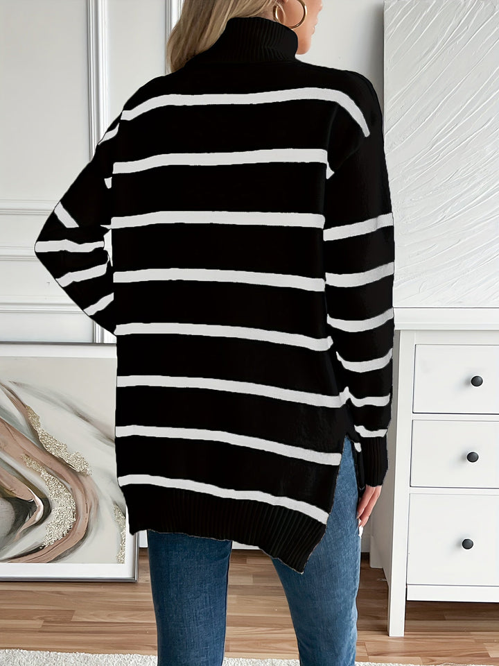 Levoire | Chemise En Peluche Rayée Longue Et Chaude