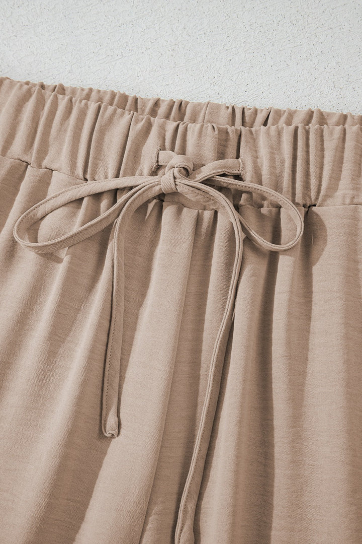 Levoire | Chemise Boutonnée Gilet & Pantalons Amples À Cordon Chic & Sans Effort Style