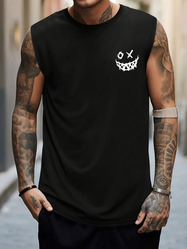Levoire | Visage Souriant T-Shirt Noir