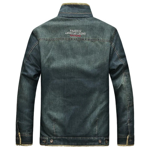 Levoire | Veste en denim renforcée à manches longues avec boutons