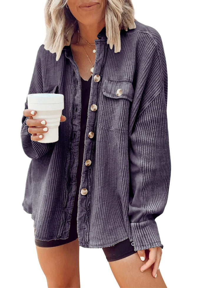 Levoire | Blouse À Boutons À Manches Longues Et Veste Matelassée Lilla