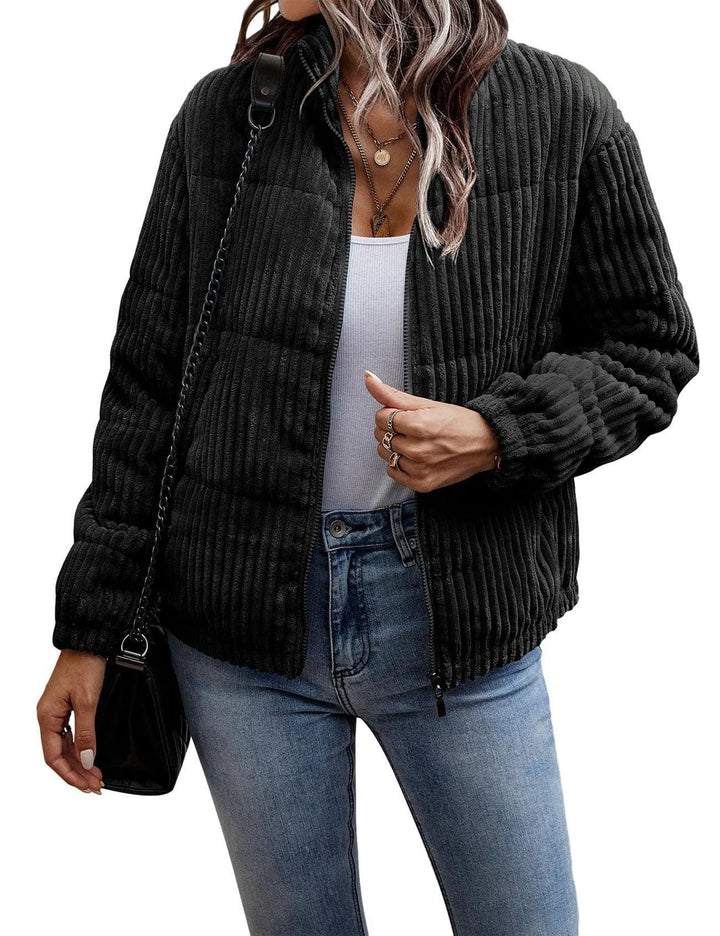 Levoire | Veste légère avec cordon et poche courte Noir