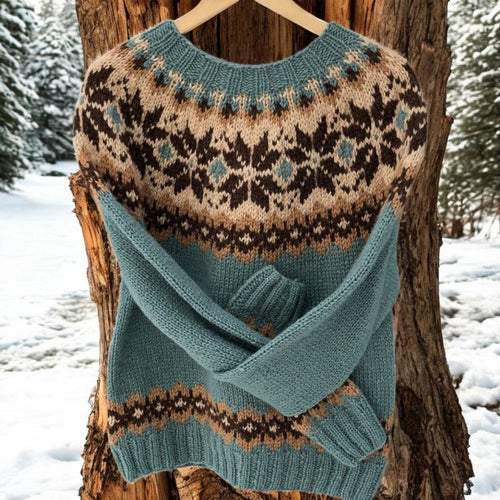 Levoire | Gilet Vintage En Tricot Jacquard Élégant