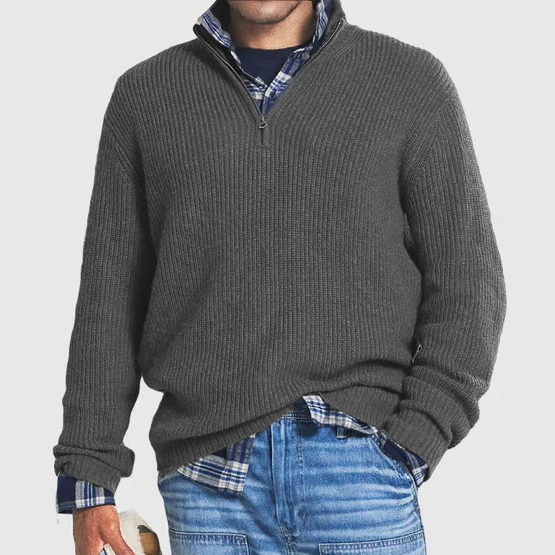 Levoire | Sweat À Fermeture Éclair Pour Hommes Gris