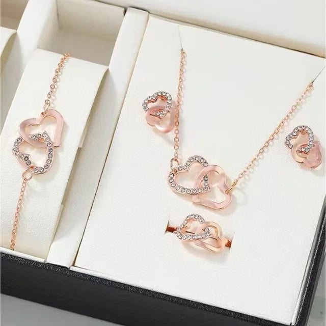 Levoire | Ensemble De Bijoux Romantique Set de rose doré