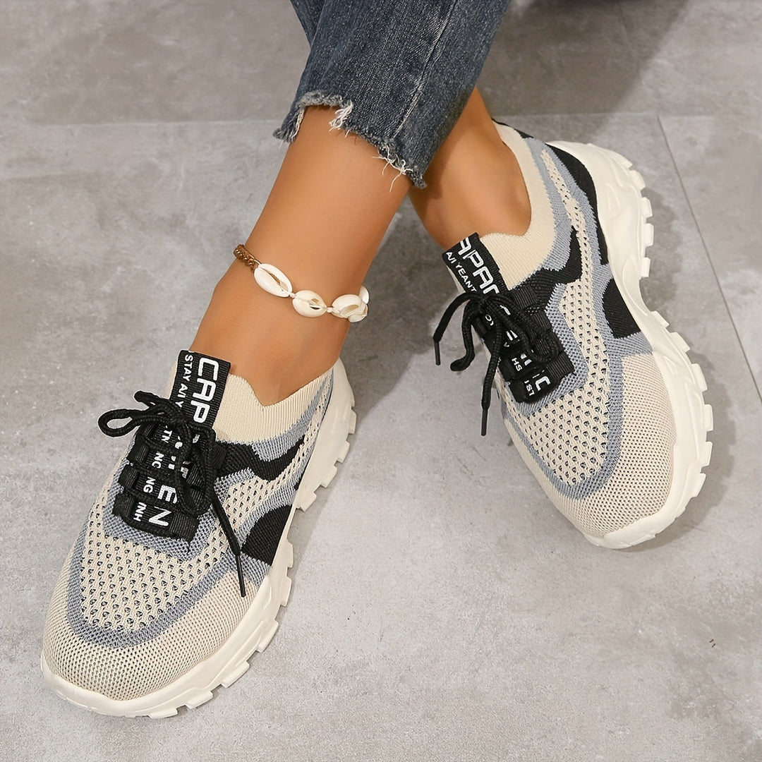 Levoire | Baskets Stylées Respirantes Beige