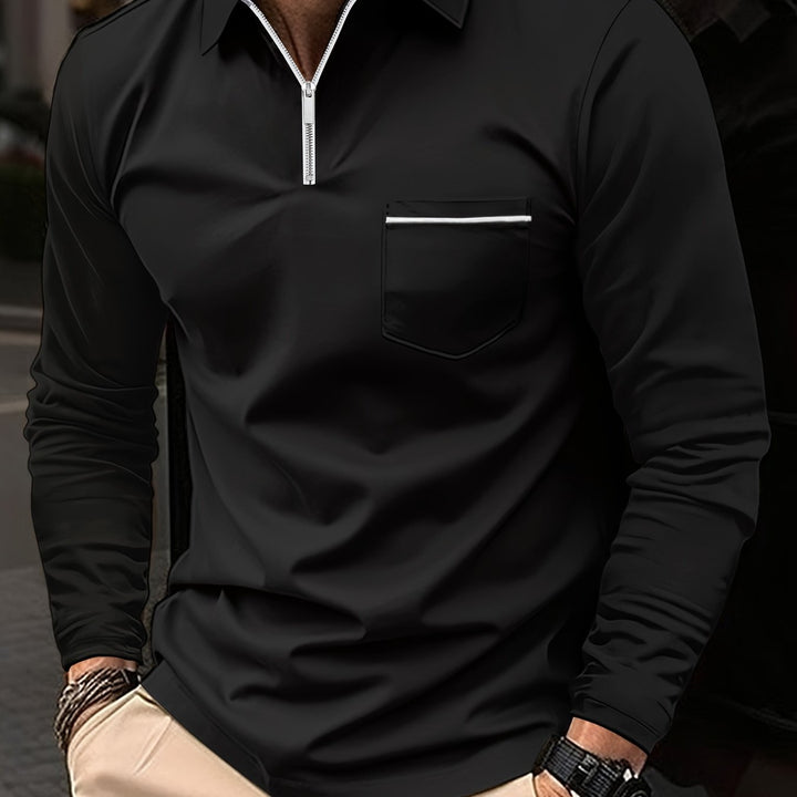 Levoire | Chemise De Liaison Personnalisée À Manches Longues Noir et blanc