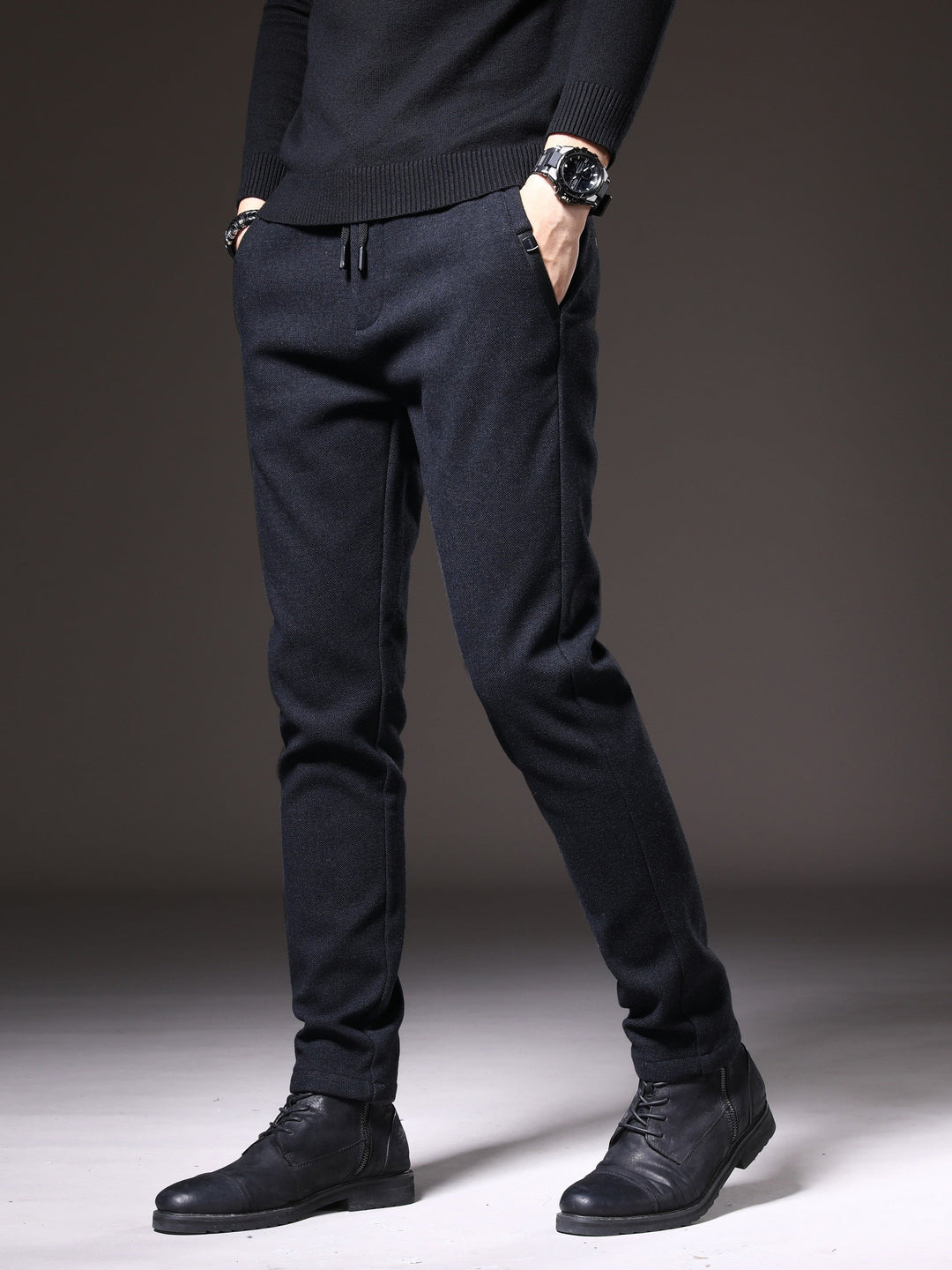 Levoire | Pantalons Hommes Avec Poches Et Ceinture Élastique