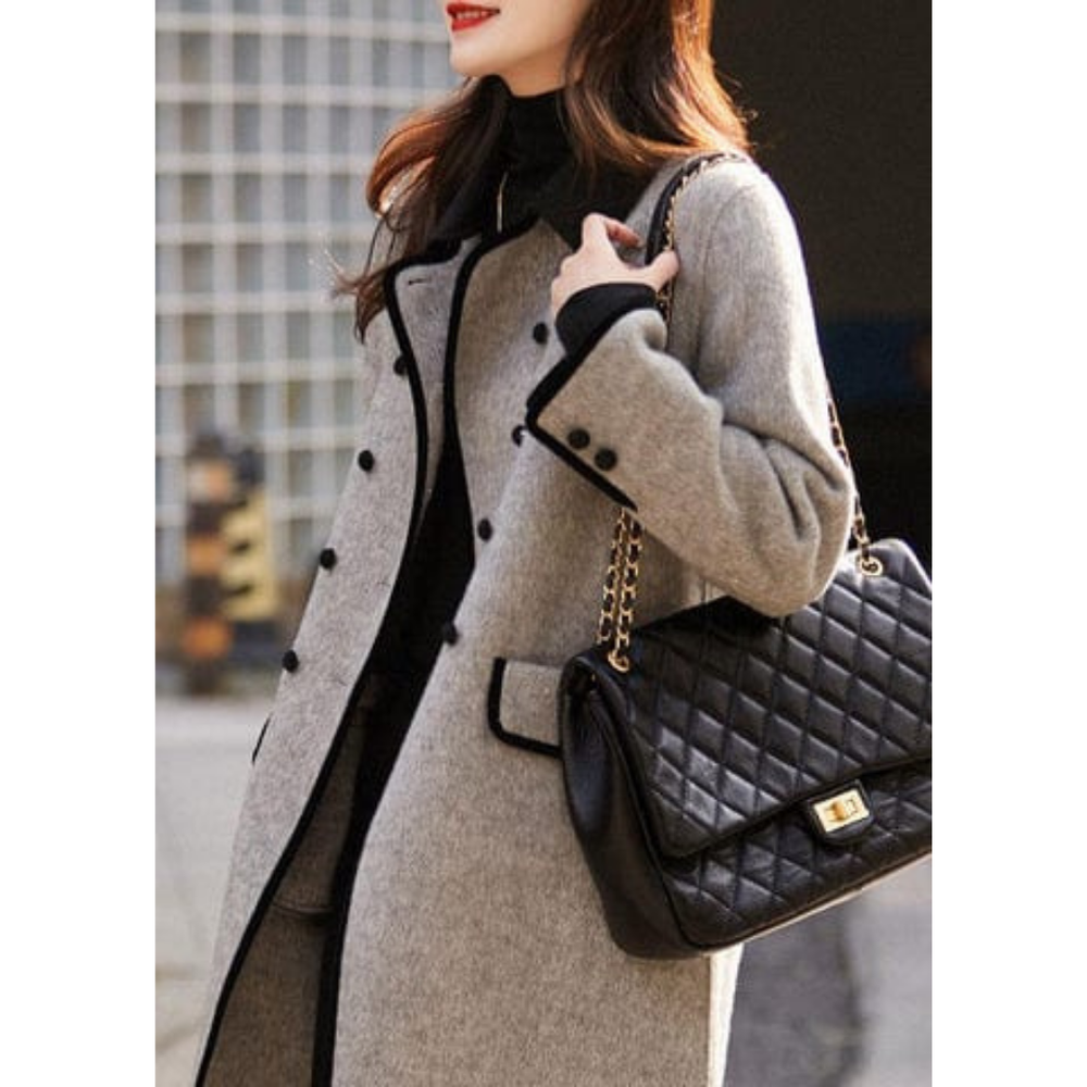 Levoire | Trench Coat Long D'Hiver Élégant À Manches Longues
