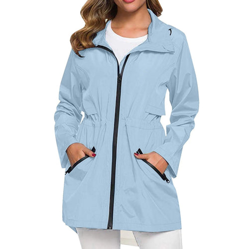 Levoire | Veste De Pluie Avec Col Roulé Et Fermeture Éclair